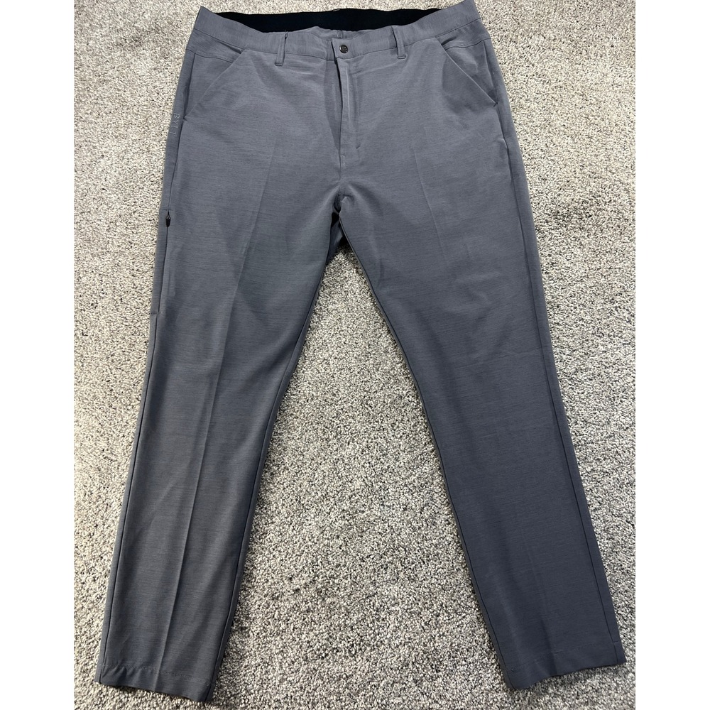 BYLT Premium Basics Mens Kinetic Pant 2.0 Grey Performance Chino Size 40x31